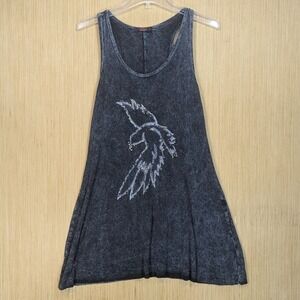 Party Y2K Indie Sleeze Grunge Festival Black Sequin Tank Dress Women's Medium